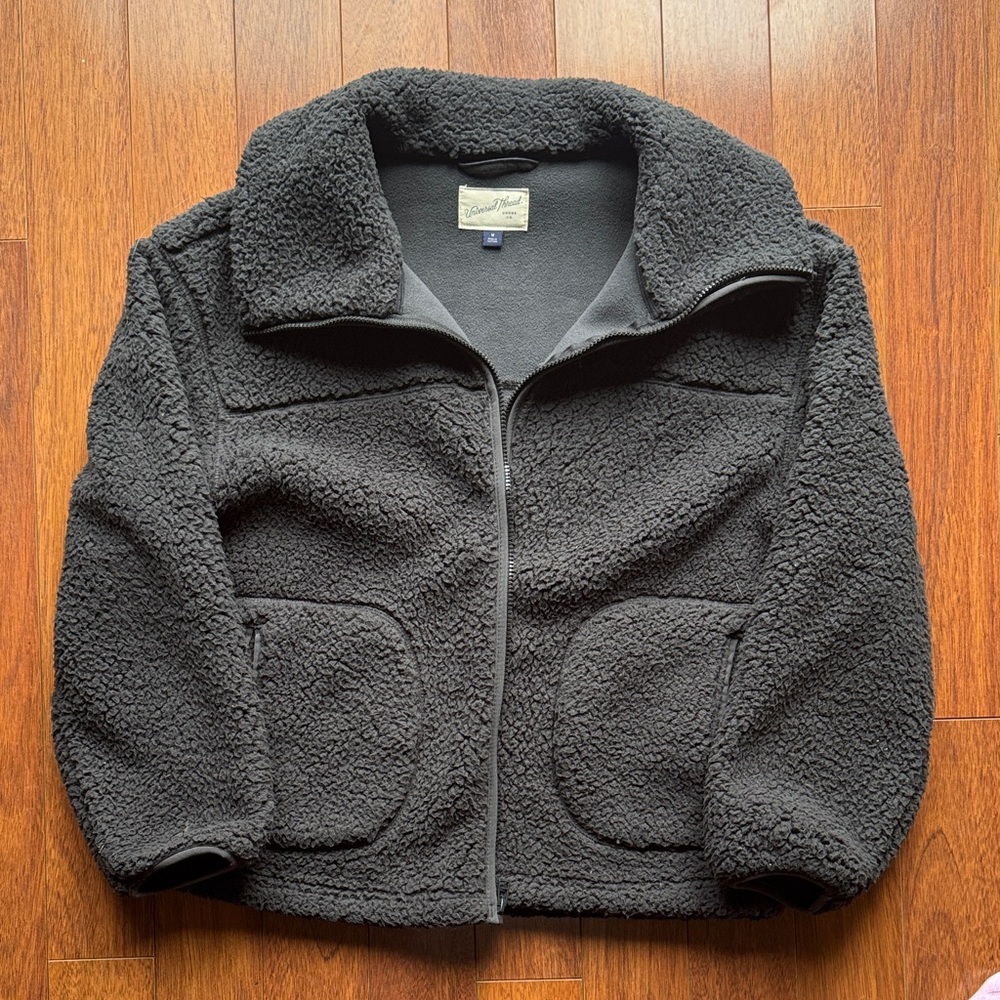 Universal Thread Black Fleece Jacket - image 1